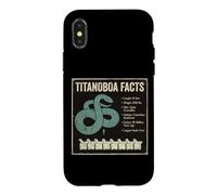 Titanoboa Facts Prehistoric Snake Fossil Science Case for iPhone X/XS