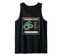 Titanoboa Facts Prehistoric Snake Fossil Science Tank Top