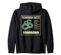 Titanoboa Facts Prehistoric Snake Fossil Science Zip Hoodie