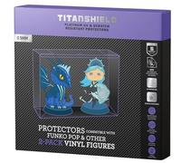 TitanShield 0.5mm Platinum UV and Scratch Resistant Pop Protectors Sleeve Case Compatible with Funko - 2 Pack Pop! Vinyl Figures (5 Count)
