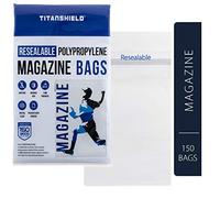 TitanShield Resealable Magazine Bags 8-3/4" X 11-1/8" with 1-1/2" Flap. (150-Count)