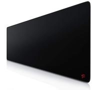 TITANWOLF - Extra Large Gaming Mouse Mat 1200x400mm Oversize - XXL Mouse Pad with motif - Desk Pad XXXL Extended - For Precision and Speed - Non-Slip Rubber Base - For Mouse and Keyboard - Red logo