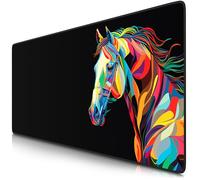 TITANWOLF - XXL Mouse Mat - Mouse Pad 900 x 400 x 3mm -Speed Gaming Mouse Pad - Extra Large MousePad - Table Mat Large Size - Improved Precision and Speed - Colour Horse