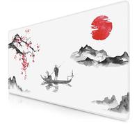 TITANWOLF - XXL Mouse Mat - Mouse Pad 900 x 400 x 3mm -Speed Gaming Mouse Pad - Extra Large MousePad - Table Mat Large Size - Improved Precision and Speed - Design Ink Sakura 5