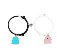 Titayen Halloween Matching Bracelet for Women and Men Cut Spooky Halloween Ghost Bracelet Adjustable Best Friend Matching Bracelet Friendship Halloween Holidays Jewelry, 1, Metal, no gemstone