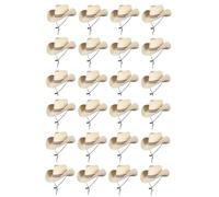 Titch & Timbo Cowboy Hat - Classic Sand Texan Stetson Cowboy Hats Fancy Dress Multi-Pack Accessories : Wild West Western Cowgirl Sheriff Hen Stag Do Pop Tour Festival (24 PACK)