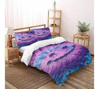 TiTCiveR Purple Emoji Bedding Set Theme Bedspread Gothic Themes Duvet Cover Set Microfiber Comforter Cover Suitable for Family,couple,children with Pillow Super King(260x220cm)