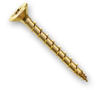 Tite-Fix Hinge-Tite 4.0 x 25mm Pozi Brass Screw - Pack of 50