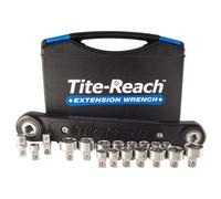 Tite-Reach 3/8" Pro Socket Extension Wrench & Low-Profile Socket Set 10" Reach