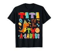 Titi of The Two-A-Saurus 2nd Birthday Boy Dinosaur T-Shirt