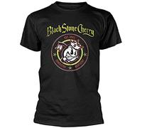 titian Black Stone Cherry Bullseye T Shirt BlackXL Black S