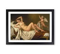 Titian Danae Framed Print | A2 Black Framed Wall Art | Ready to Hang | Modern Nature Picture | Living Room Bedroom Lounge Office