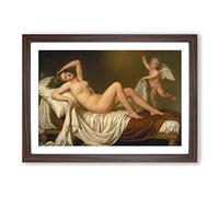 Titian Danae Framed Print | A2 Walnut Framed Wall Art | Ready to Hang | Modern Nature Picture | Living Room Bedroom Lounge Office