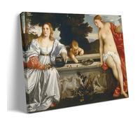 Titian Paintings Wall Art Poster Prints Sacred And Profane Love Room Aesthetic Print Art Wall Painting Canvas Modern Bedroom Decor Frame 20x30inch(50x75cm)