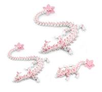 TiTiC 3D Printed Cherry Blossom Dragon, 3D Printed Realistic Articulated Dragon,Home Office Decor Executive Desk Toys (6in+11in+15in)