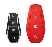 TiTiDeeR for BYD Dolphin Seal Sea Lion Seagull Flyer Frigate Destroyer Key Shell Cover Silicone Key Case Auto Key Protector (Red)