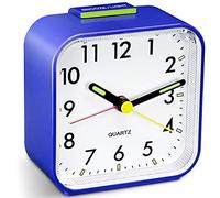 Titifeya Non Ticking Alarm Clocks Bedside Battery Powered Silent Bedroom Clock With Large Display Snooze Nightlight Function Easy to Use and Loud Enough for Heavy Sleepers, Elderly