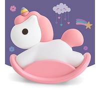 TitiGeeli Cute Horses Lamp, Rocking Horses Night Light,LED Squishy Animal Novelty Lamp,Light up Duck for Kids Great Gift,3 Level Dimmable Kawaii Room Decor Cute Gifts for Women (Pink)