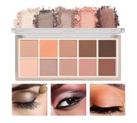 TITIMORE 10 Colors Eyeshadow Palette Matte Naked Eye Shadow Makeup Long Lasting High Pigment Eye Make Up Pallette with Brush Ultra-Blendable, Naturing-Looking(#05)