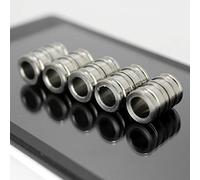 TITINK Titanium Paracord Lanyard Bead for EDC Keychain Knife Cord Zipper Pull-Ti Color-Pack of 5