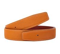 titiroa Replacement Belt Cowhide Genuine Leather Reversible Belt Strap For Women/Men Width 38MM Length 115CM Earth Yellow/Claret Red