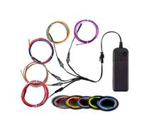 TiTiToo Multicolor Neon Light 5-in-1 Meter Wire,Illuminated Decorative Wire, Suitable for Birthday Parties, Thanksgiving, and Other Occasions.