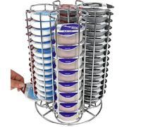 titivate Tassimo Coffee Pod Holder, Coffee Capsule Holder Compatible for Tassimo, 52 T-disc Tassimo Coffee Capsule Stands, 360° Rotating Wire Stainless Steel