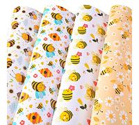 Titiweet Bee Wrapping Paper - Birthday Wrapping Paper for Girls Women, 12 Sheets bees wrap for Birthday Holiday, 20 x 28 Inches Per Sheet (Bee(12 sheets))