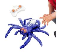 Title 1: Remote Control Spider - Rechargeable Wall Crawling Toys for Adorning | Glowing LED Eyes with USB Charging & Vacuum Suction Power for Kids, Boys, Girls, Birthday Parties and Family Gatherings