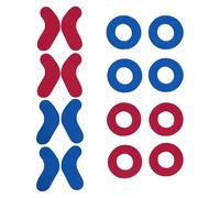 Title 1 Shock Absorption Pads, Ski Boot Protective Gear, 16 Piece Set with Soft Cushion, Winter Sports Fitting Aid, Footwear Accessory with Sturdy Material, Comfort Tool for Reducing Heel Lift