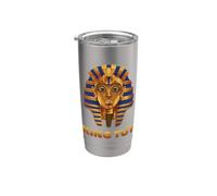 Title Ancient Egyptian King TUT Pharaoh Golden Mask Design Stainless Steel Insulated Tumbler