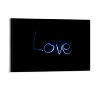 Title And Love Glowing Letters Poster Poster Vintage Art, Wall Canvas, Decoration Aesthetic, Living Room, Kids Room Dormitory, Cafe, Bathroom, Suitable for Bedroom, Gym, Cool Classic 20x30inch(50x75cm