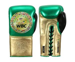 TITLE Boxing WBC Green Belt Sparring Gloves (14OZ)