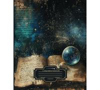Title: "Celestial Scholar's Composition Notebook: Ancient Texts Collection | Cosmic Library Journal | 200 Pages