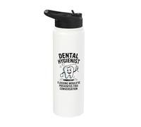 Title Dental Hygienist Flossing Would've Prevented This Stainless Steel Insulated Water Bottle