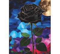 Title: Eternal Midnight Journal: Gothic Black Rose Notebook for Creative Writing