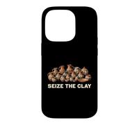 Title: Funny Pottery Artist Seize The Clay Ceramics Design Case for iPhone 14 Pro