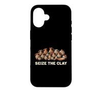Title: Funny Pottery Artist Seize The Clay Ceramics Design Case for iPhone 16