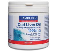 Title: Lamberts Cod Liver Oil 1000mg Capsules, 180 Count