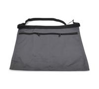 Title: Market Stall Money Belt Waist Pouch Bag - 6 Pocket or 4 Pocket Trader Apron with Adjustable Strap, Secure Zipper Compartments, Durable Blue Denim Finish (Grey)