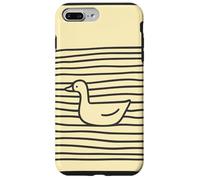 Title: Minimalist Goose Floating Line Art Nature Case for iPhone 7 Plus/8 Plus