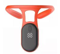 Title: Ultrasonic Neck Massager for Lymphatic Drainage & Body Shaping Portable USB Rechargeable Therapy Device (Orange)