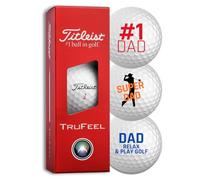 Titleist Golf Balls - #1 Dad Father's Day Edition - Pack of 3 (TruFeel)