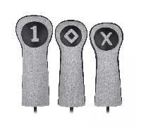 TITLEIST HEATHER & LEATHER GOLF HEADCOVERS