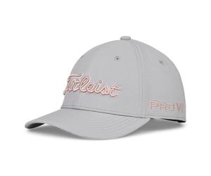 Titleist Junior Tour Performance Golf Cap, Grey/Soft Pink, Adjustable