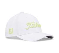 Titleist Junior Tour Performance Golf Hat, White/Light Lime, Adjustable