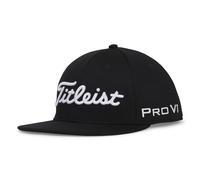 Titleist Men's Tour Elite Flat Bill Golf Hat, Black/White, One Size