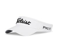 Titleist Men's Tour Performance Golf Visor, White/Black, Adjustable