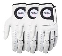 TITLEIST PLAYERS FLEX LEATHER GOLF GLOVE - 3 PACK
