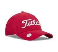 Titleist Players Performance Ball Marker Golf Cap, Red/White, Adjustable